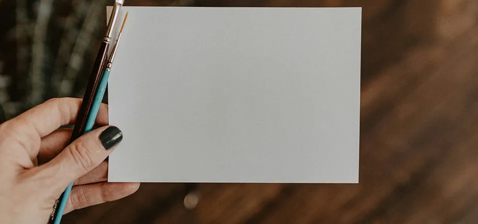 Person holding a card