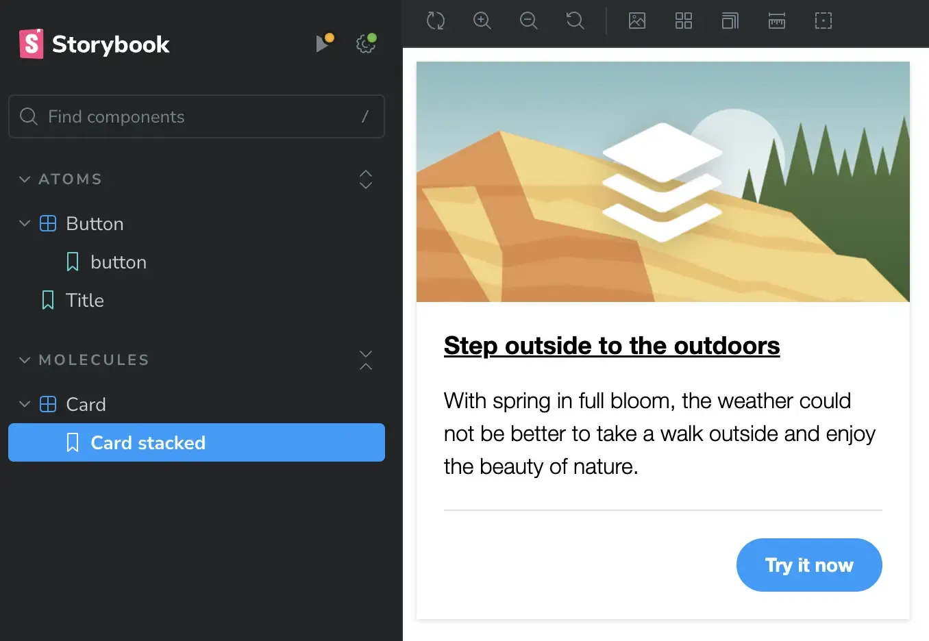 Card with an image, teaser and CTA